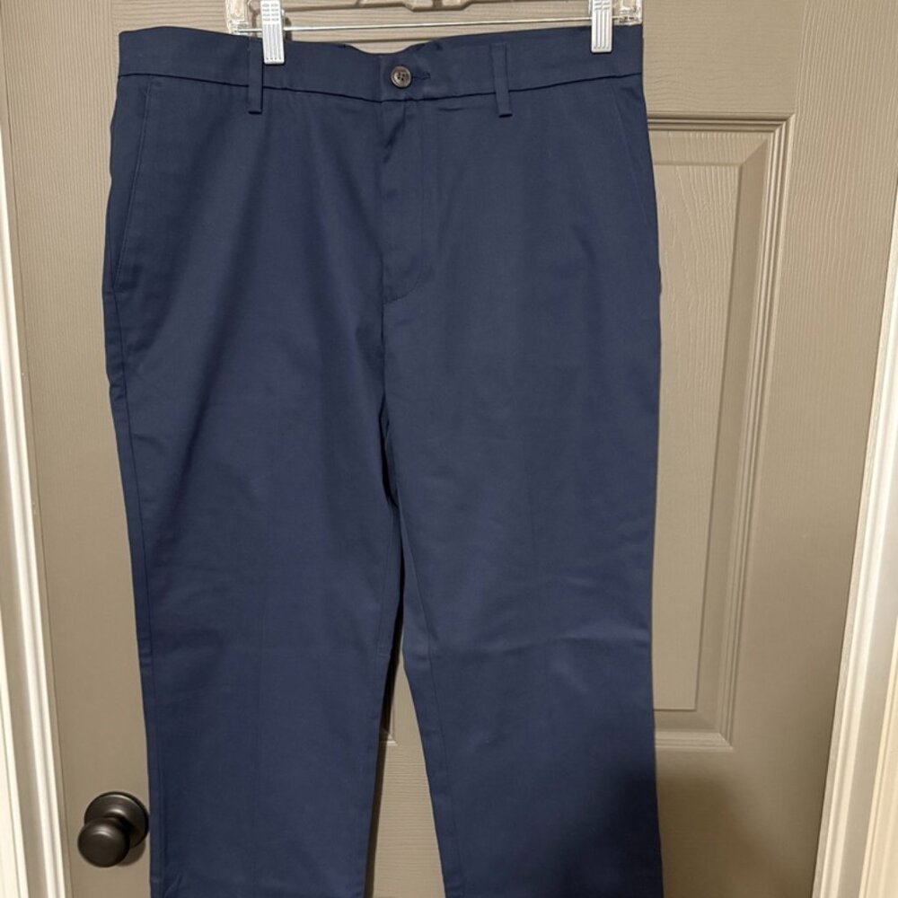 Goodthreads Navy Chino Dress Pants Mens 34x32 EUC